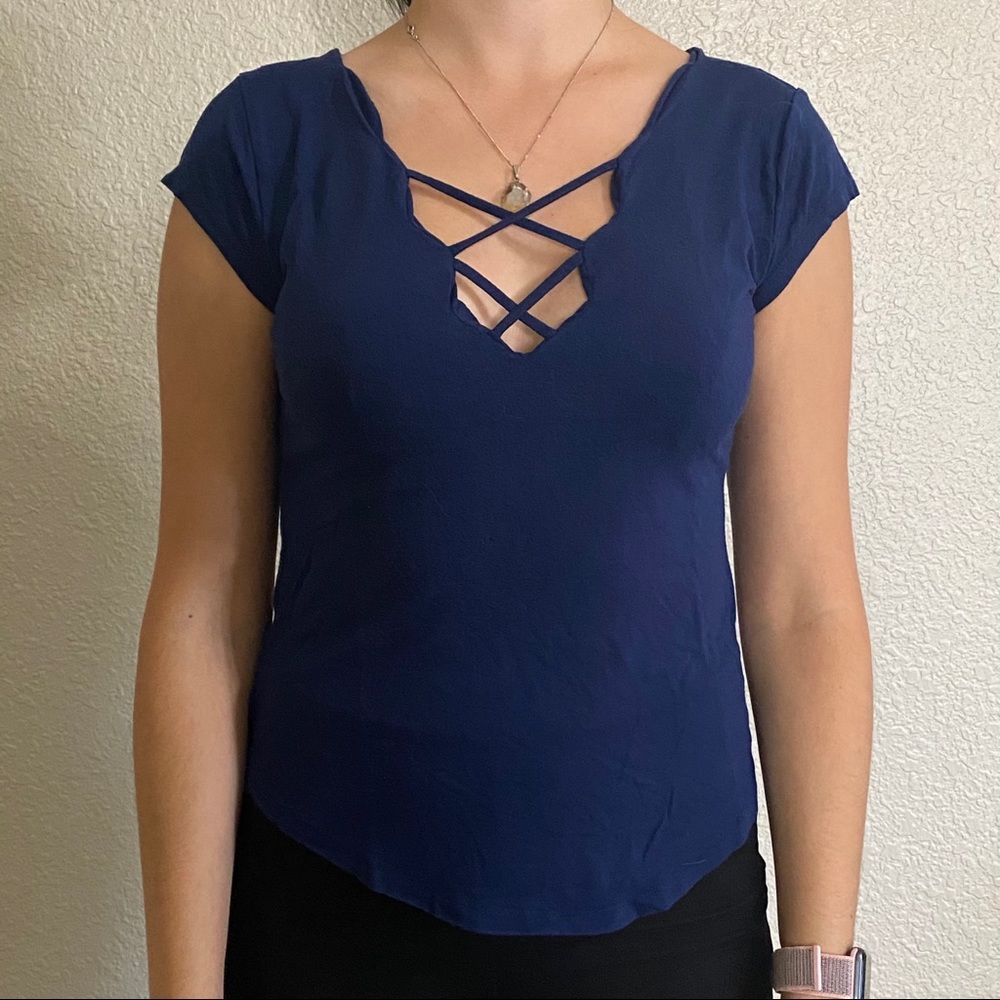 Mine - Navy Blue Top